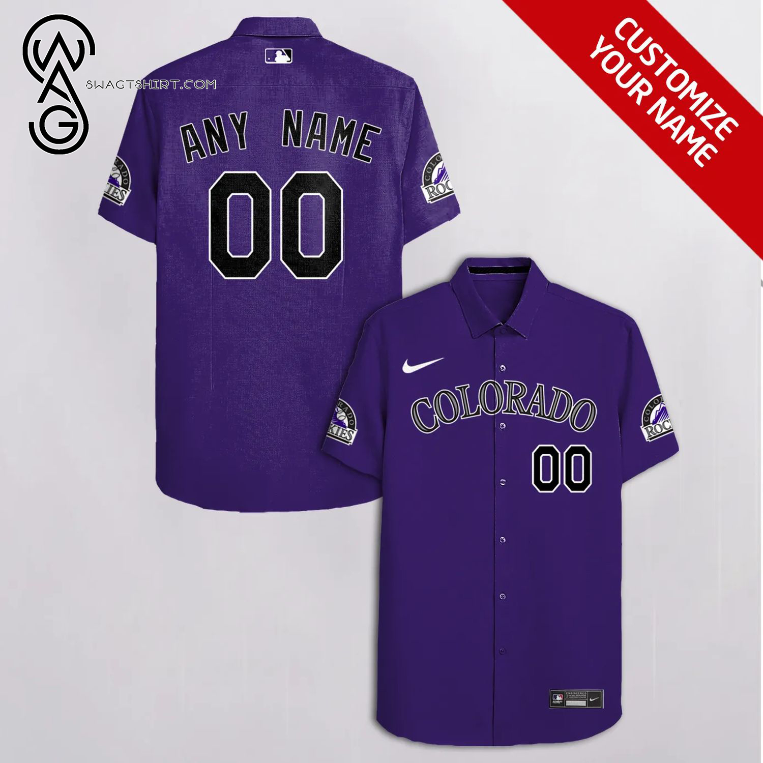 [Top Trending] Colorado Rockies Full Printing Personalized Hawaiian Shirt